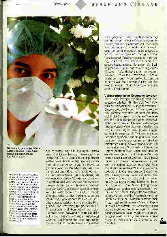 Vorschauseite 2: Arbeitsplatz Spital in Gefahr?