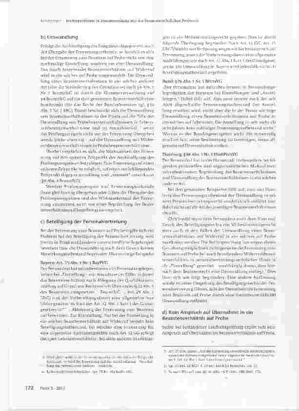 Vorschauseite 2: Rechtsprobleme in Zusammenhang mit der beamtenrechtlichen Probezeit