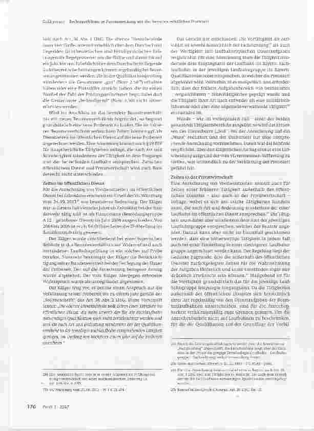 Vorschauseite 6: Rechtsprobleme in Zusammenhang mit der beamtenrechtlichen Probezeit