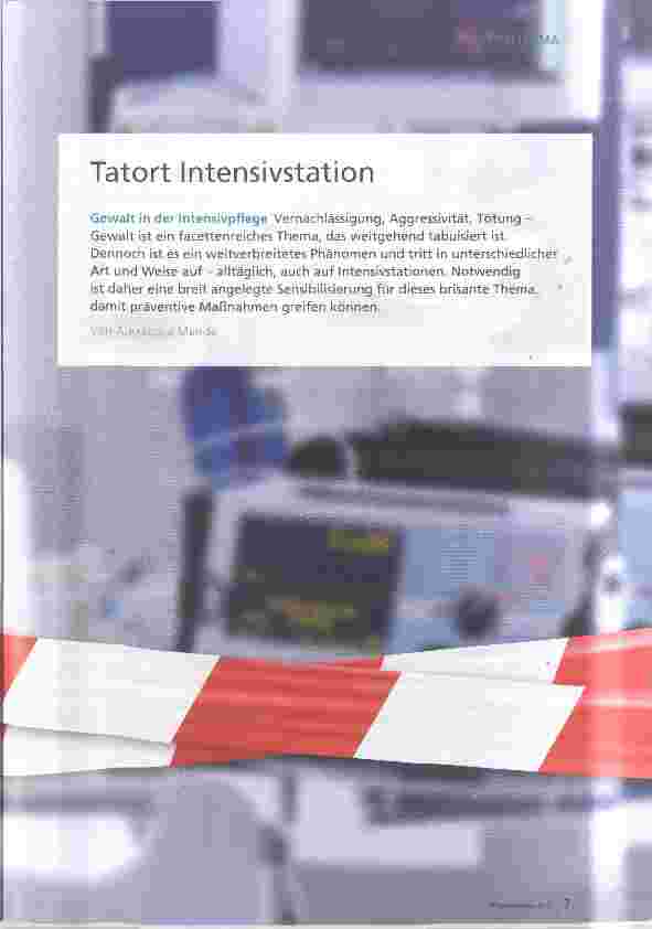 Vorschauseite 2: Tatort Intensivstation