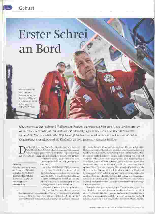 Vorschauseite 1: Erster Schrei an Bord