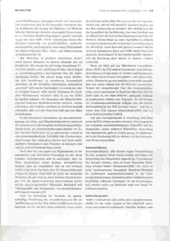 Vorschauseite 2: Sozialpharmazie: ein Überblick