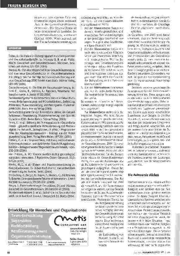 Vorschauseite 2: Gesundheitskultur von unten?