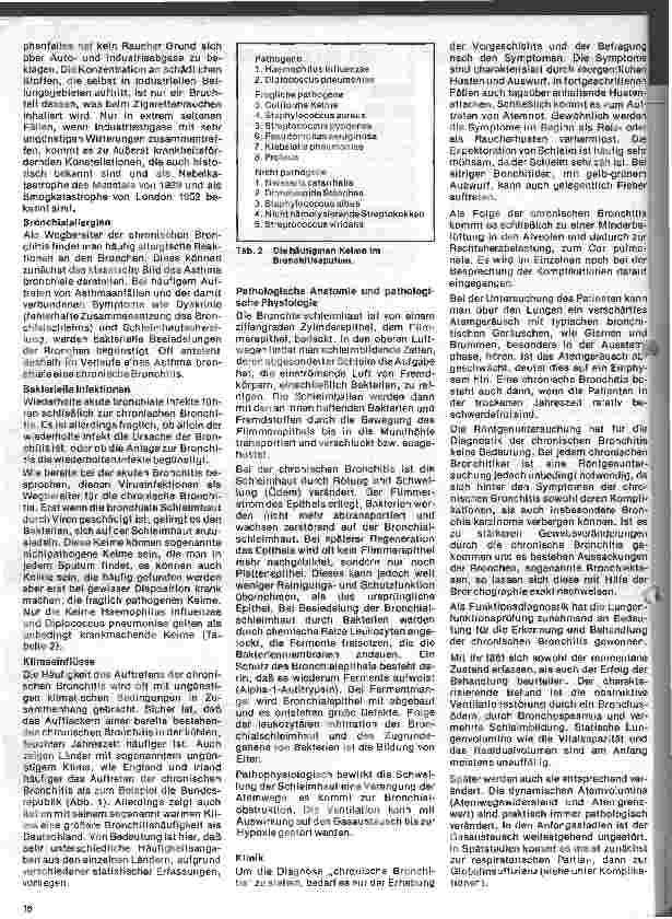 Vorschauseite 3: Aktuelle Themen aus der Pneumologie 2. Folge: Die chronisch unspezifischen Lungenerkrankungen