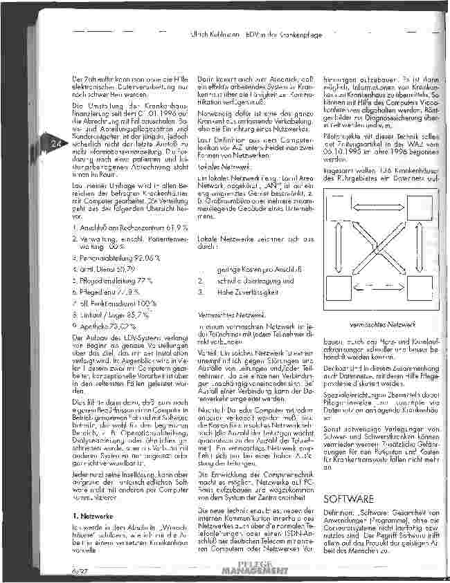 Vorschauseite 3: EDV in der Krankenpflege