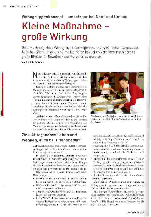 Vorschauseite 1: Kleine Maßnahme -große Wirkung