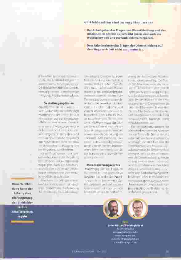 Vorschauseite 2: Ist Umkleidezeit Arbeitszeit?