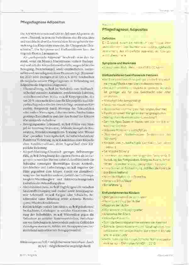 Vorschauseite 2: Adipositas Pflegediagnostik und Interventionen