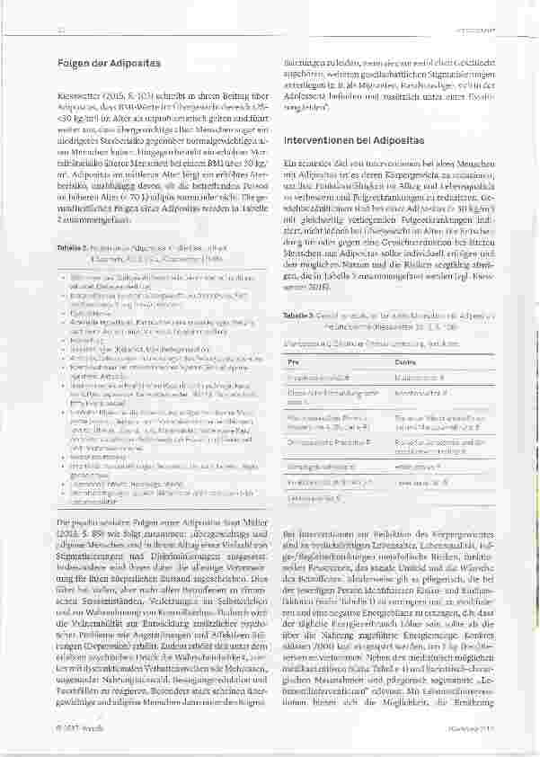 Vorschauseite 4: Adipositas Pflegediagnostik und Interventionen