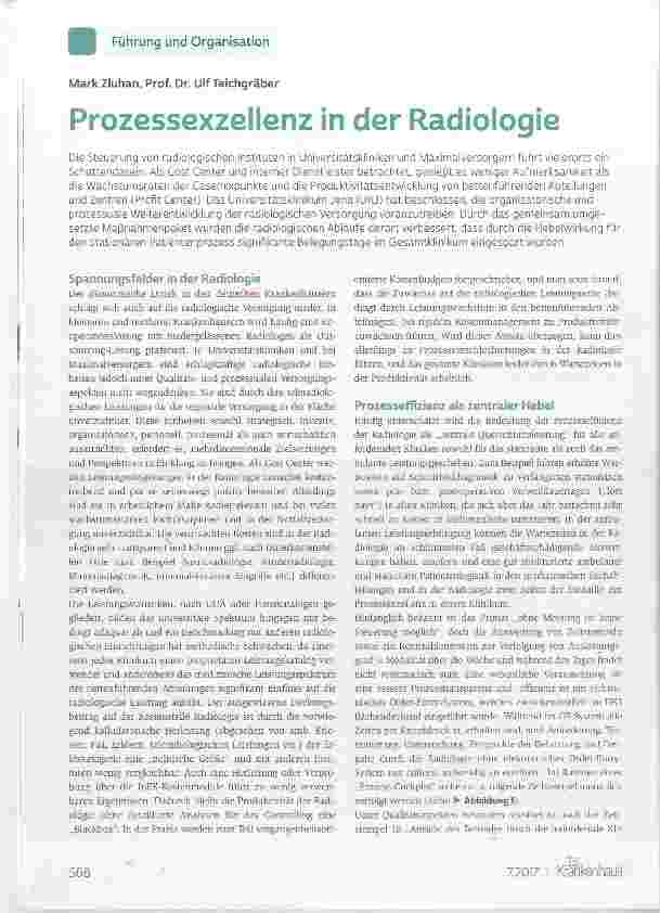 Vorschauseite 1: Prozessexzellenz in der Radiologie