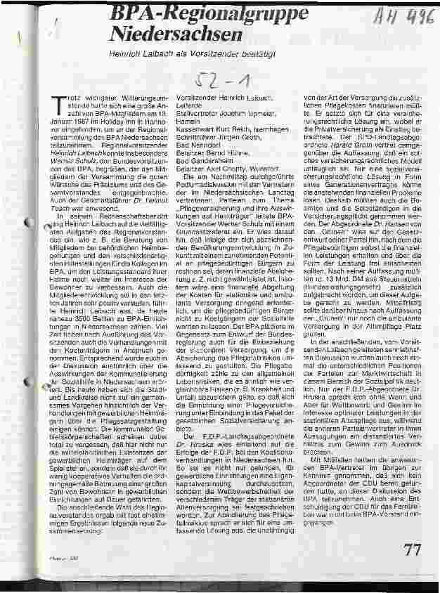 Vorschauseite 1: BPA-Regionalgruppe Niedersachsen