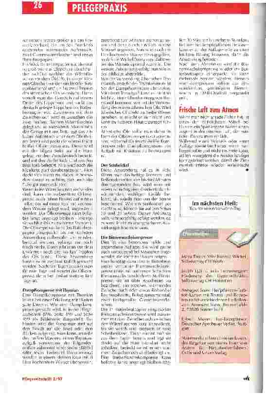 Vorschauseite 2: So werden Sie den Husten los Serie Selbstpflege für Pflegende / Teil 11