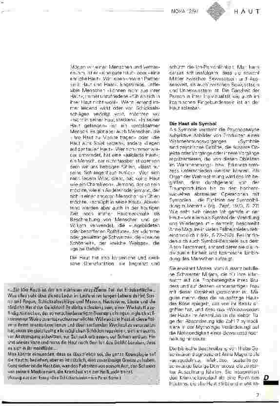 Vorschauseite 2: Die Haut als Grenzfläche unseres Körpers