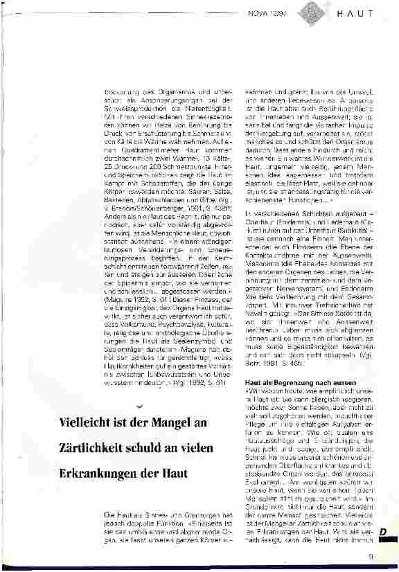 Vorschauseite 4: Die Haut als Grenzfläche unseres Körpers