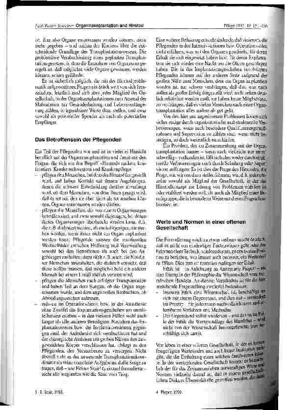 Vorschauseite 2: Organtransplantation und Hirntod Ein kritischer Beitrag zur Hirntoddefinition