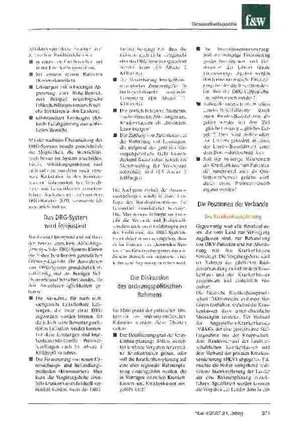 Vorschauseite 2: Mehr Wettbewerb, Transparenz und Qualität