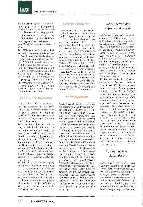 Vorschauseite 3: Mehr Wettbewerb, Transparenz und Qualität