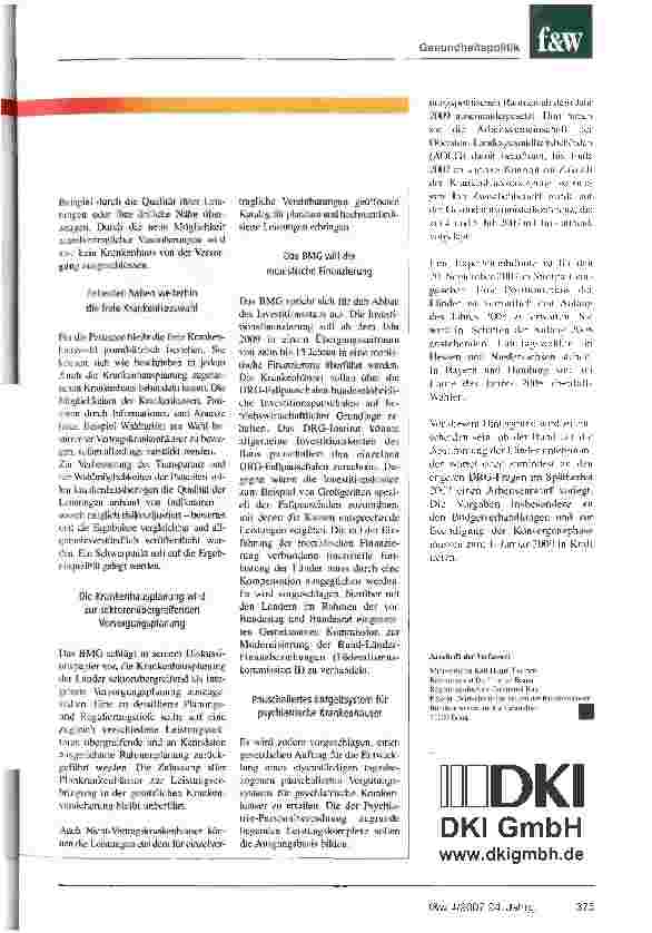 Vorschauseite 5: Mehr Wettbewerb, Transparenz und Qualität