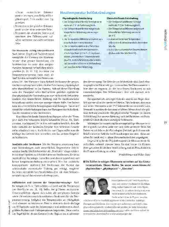 Vorschauseite 4: Hauttemperaturmessung Mit dem Thermometer die Heilung beurteilen