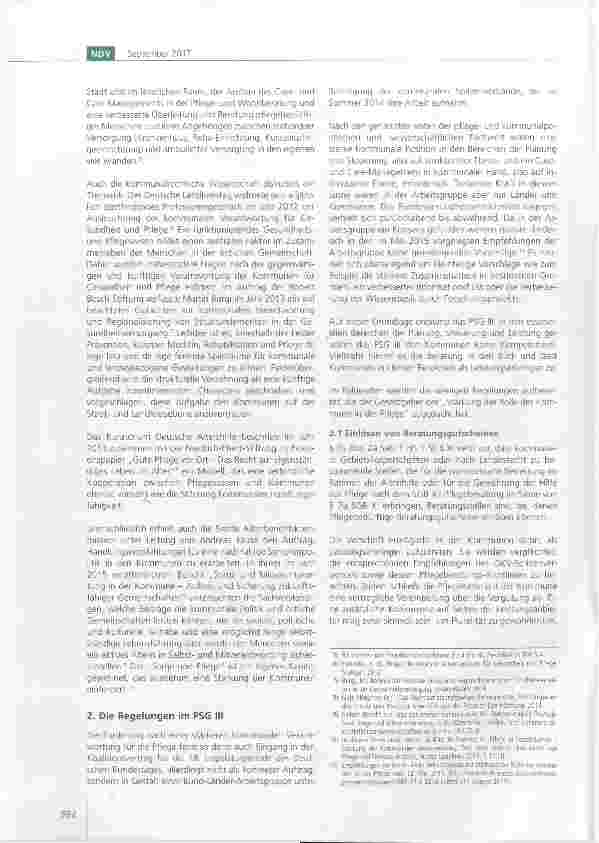 Vorschauseite 2: Pflegestärkungsgesetz III verfehlt Stärkung der Kommunen