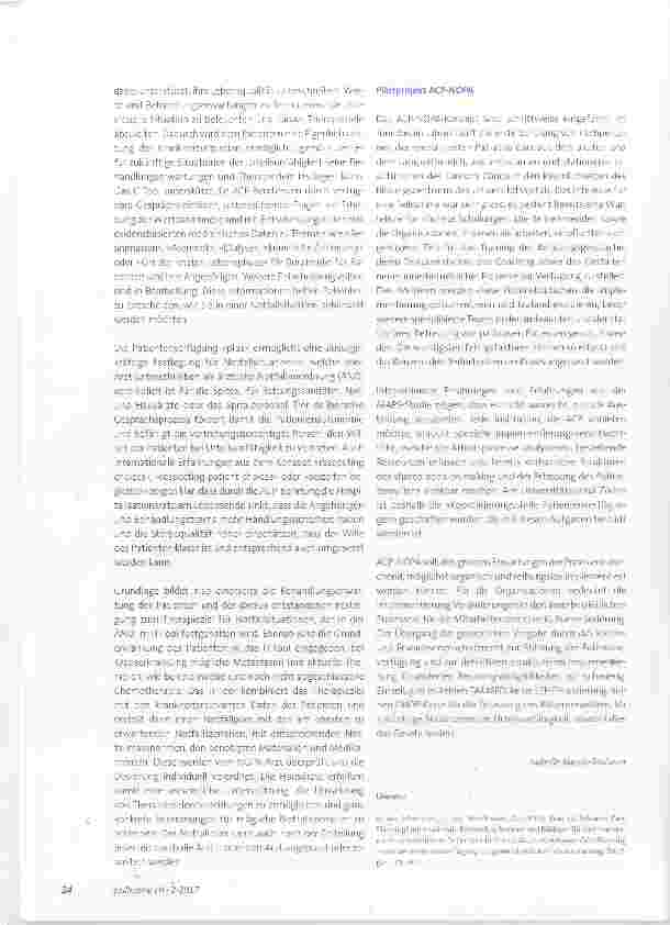 Vorschauseite 3: Die ImplemeTitieruTtg von Advance Care Planning in der Palliativversorgung das Projekt ACP-NOPA