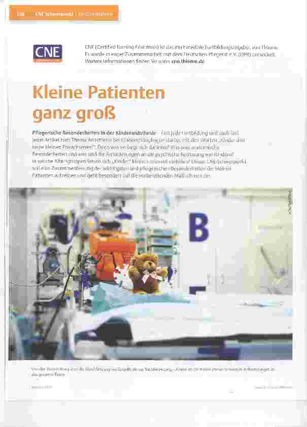 Vorschauseite 1: Kleine Patienten ganz groß