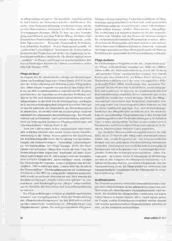 Vorschauseite 3: Professionalisierung der Pflege Fluch oder Segen?