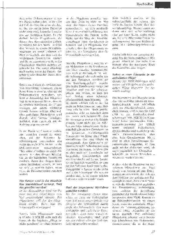Vorschauseite 2: Rechtsprobleme bei Dokumentation und Schweigepflicht
