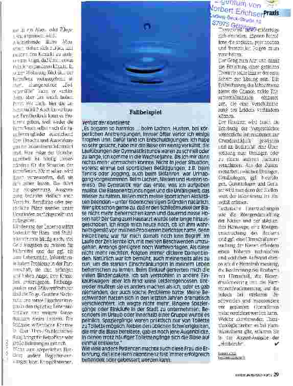 Vorschauseite 2: Lebensqualität - ein schillernder Begriff? Beispiel Inkontinenz
