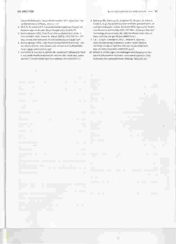 Vorschauseite 3: Informationen aus dem InternetHealth information from the internet