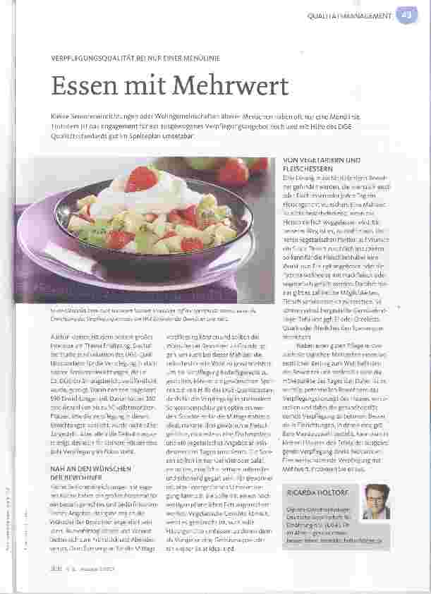 Vorschauseite 1: Essen mit Mehrwert