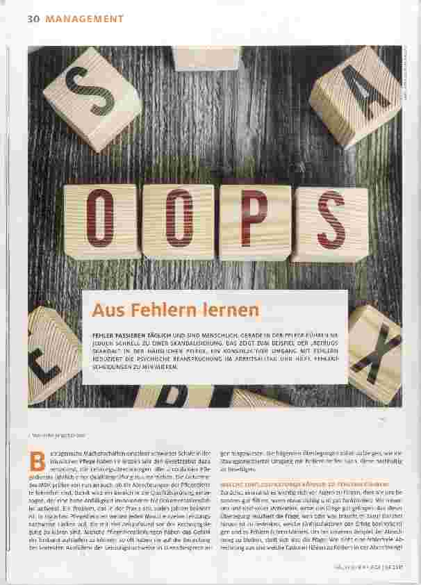 Vorschauseite 1: Aus Fehlern lernen