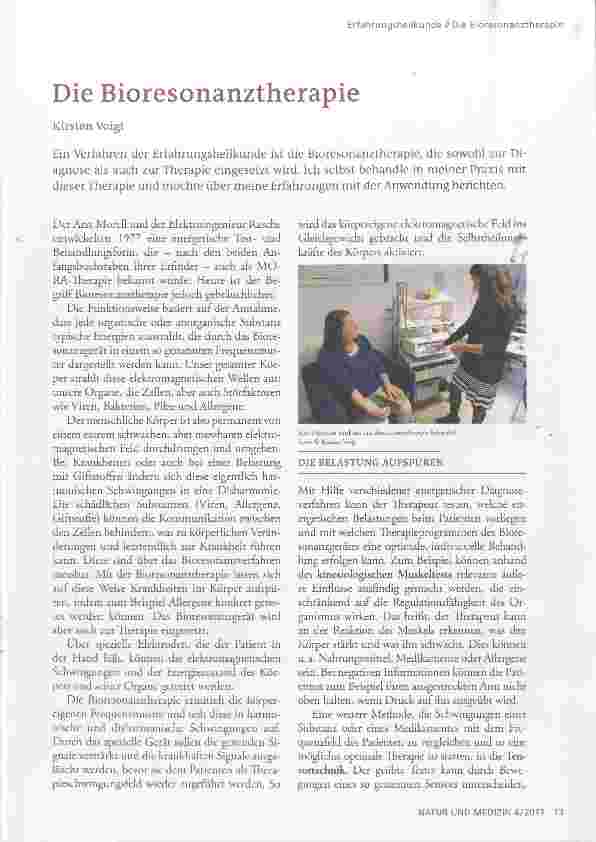 Vorschauseite 1: Die Bioresonanztherapie