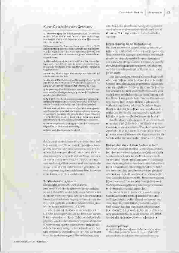 Vorschauseite 2: Cannabiseine besondere Heilpflanze