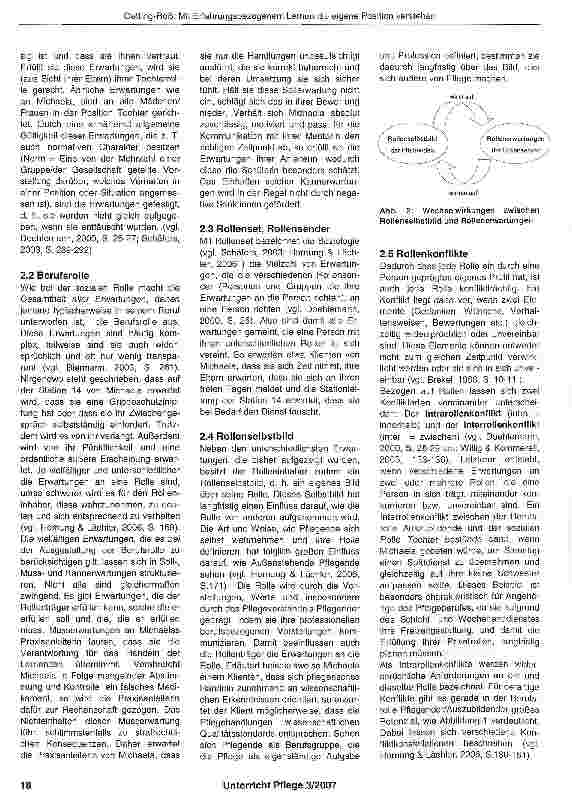 Vorschauseite 2: Mit Erfahrungsbezogenem Lernen die eigene Position verstehen: Berufsrolle, Rollenerwartungen, Rollenkonflikte