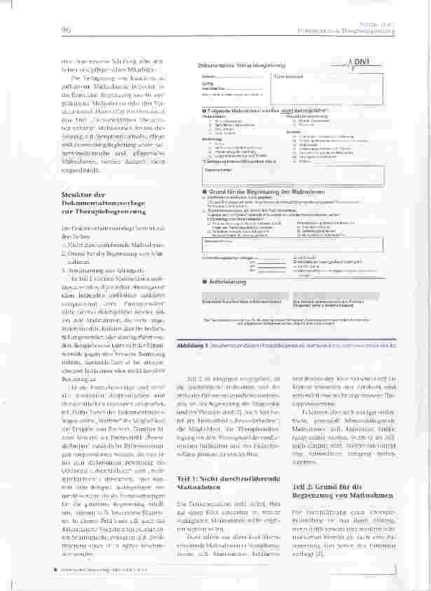 Vorschauseite 2: Dokumentation Therapiebegrenzung