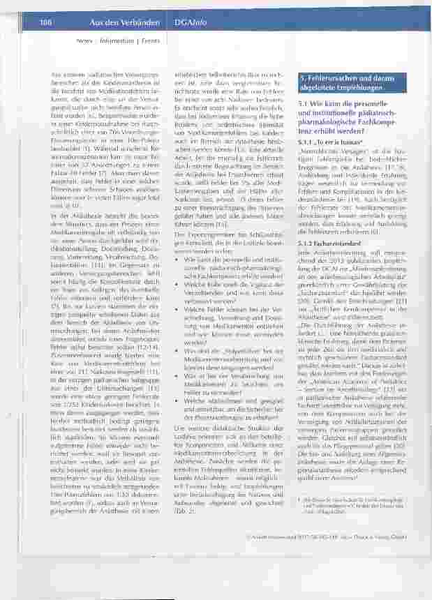 Vorschauseite 3: Medikamentensicherheit in der Kinderanästhesie