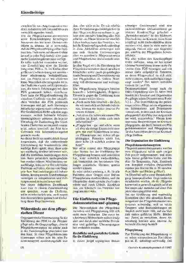 Vorschauseite 2: Widerstände bei der Einführung von Pflegedokumentation und Pflegeplanung