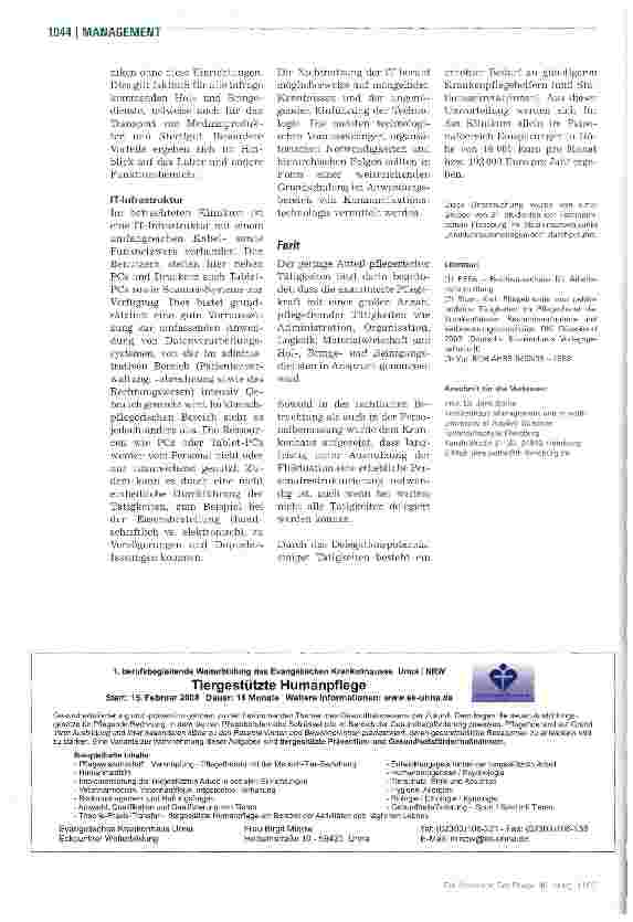 Vorschauseite 5: Mehr Patientennähefür examinierte Pflegekräfte