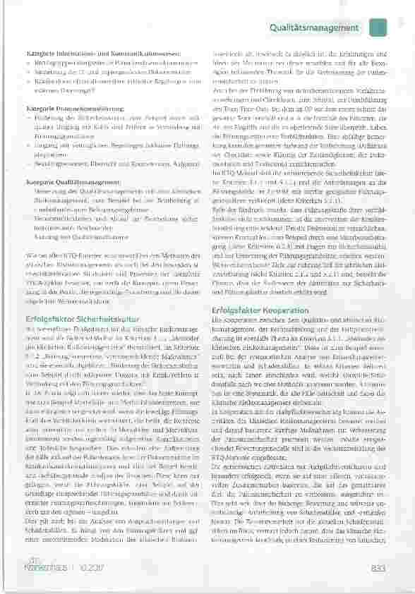 Vorschauseite 2: Patientensicherheit als zentraler Bestandteil des KTQ-Verfahrens