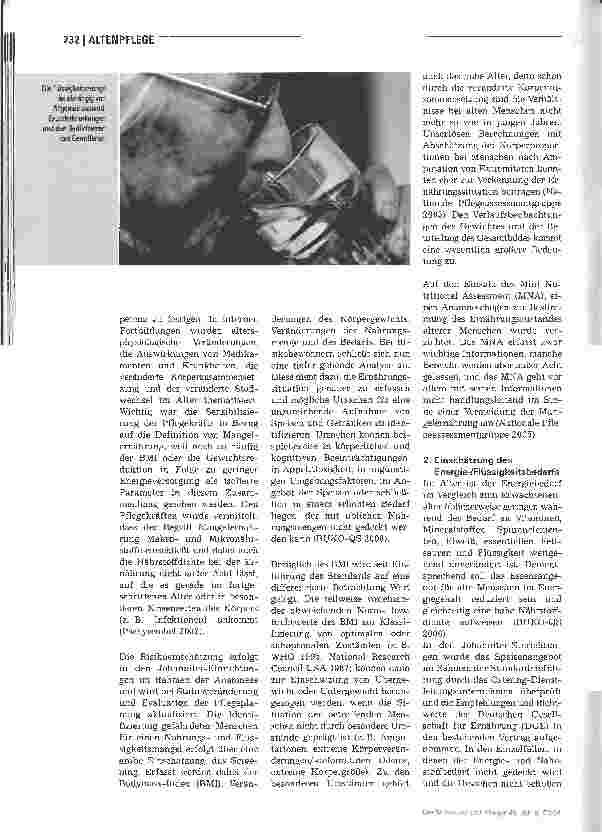 Vorschauseite 3: Effektive Maßnahmen zur Prävention von Mangelernährung