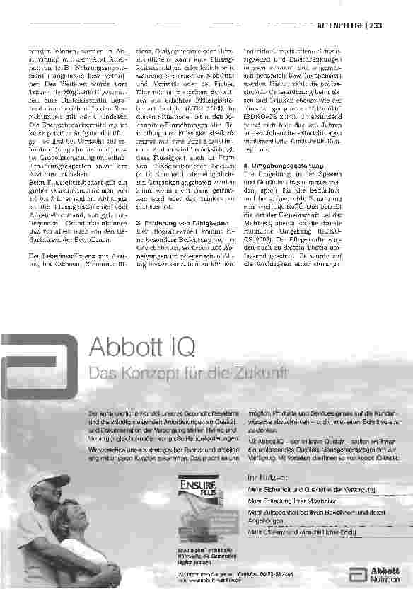 Vorschauseite 4: Effektive Maßnahmen zur Prävention von Mangelernährung