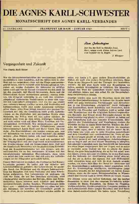 Vorschauseite 1: Vergangenheit und Zukunft