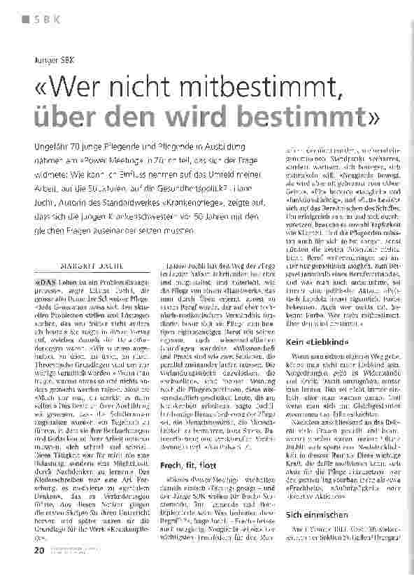 Vorschauseite 1: Wer nicht mitbestimmt, über den wird bestimmt