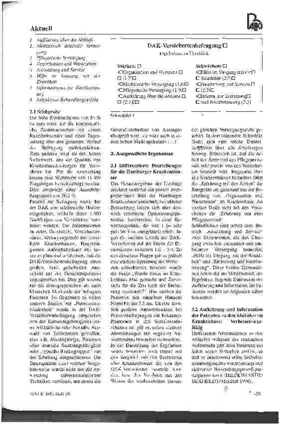 Vorschauseite 2: Wurde Ihnen im Krankenhaus Mut gemacht...?
