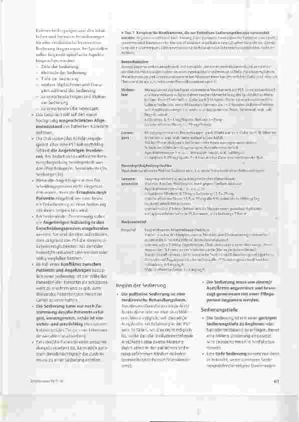 Vorschauseite 2: Leitlinie der OPG zur Palliativen Sedierungstherapie