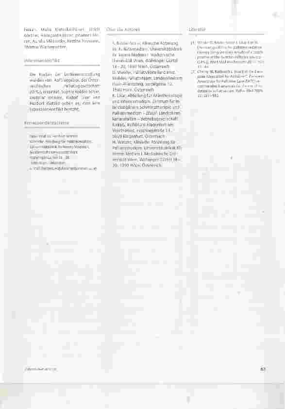 Vorschauseite 4: Leitlinie der OPG zur Palliativen Sedierungstherapie