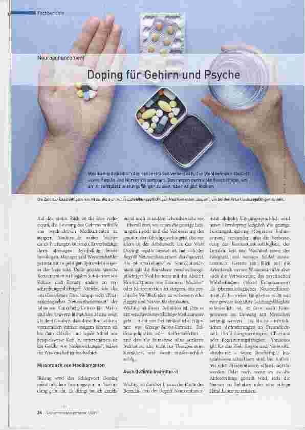Vorschauseite 1: Doping für Gehirn und Psyche