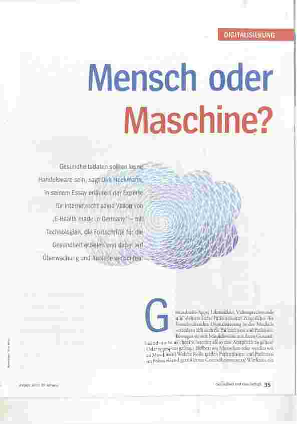 Vorschauseite 2: Mensch oder Maschine?