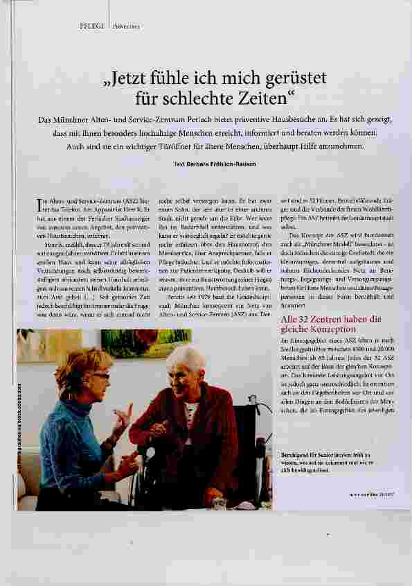 Vorschauseite 1: Jetzt fühle ich mich gerüstet für schlechte Zeiten